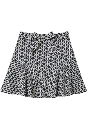Twin-Set Crêpe de Chine broekrok met print
