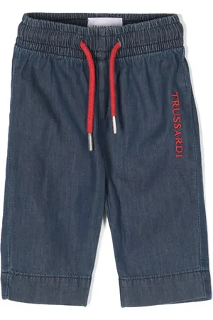 Trussardi Chambray straight broek