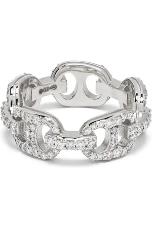 Roses 14kt witgouden ring met diamanten
