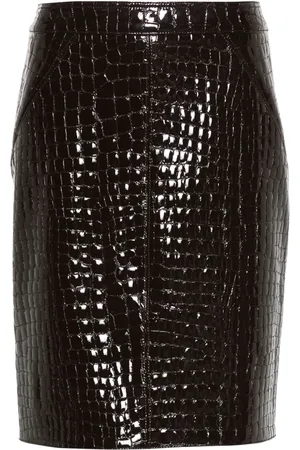 Tom Ford Leren rok met krokodillen