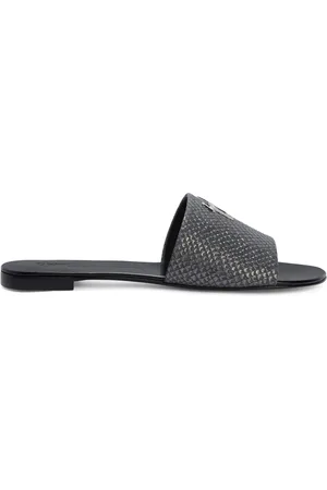 Giuseppe Zanotti Shirley leren slippers