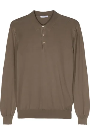 Boglioli Poloshirt met lange mouwen