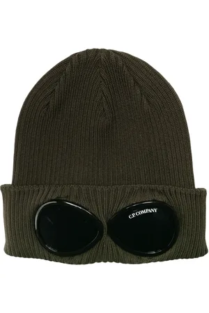 C.P. Company Geribbelde muts met goggle detail