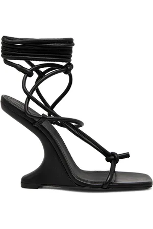 Rick Owens 110 mm sandalen met bewerkte hak