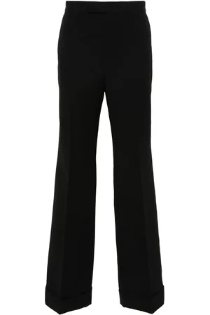 Gucci Wollen broek met wijde pijpen