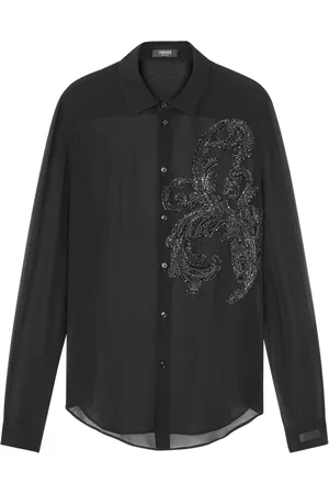 VERSACE Barocco Leaf blouse met borduurwerk
