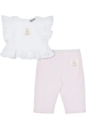 Moschino Top en broek set met logopatch