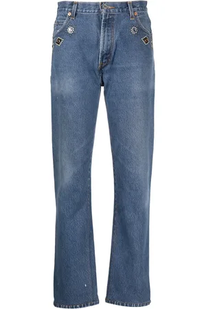 RE/DONE Jeans verfraaid met kristallen