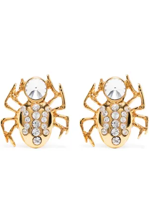 Alessandra Rich Oorbellen met spinnenpatroon