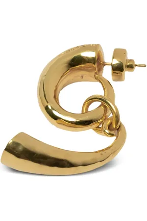 PARTS OF FOUR Oorbel met hanger van hoorn