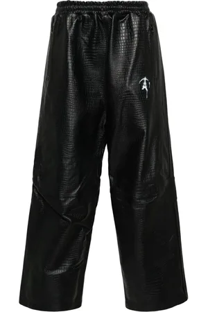 DOUBLET Leren trainingsbroek