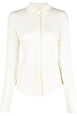 The Attico Blouse met geborduurd logo
