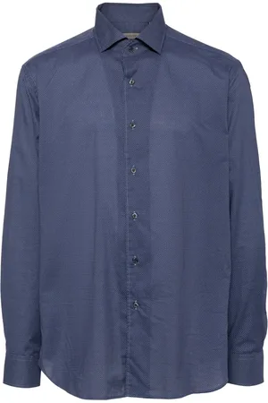 corneliani Overhemd met uitgesneden kraag