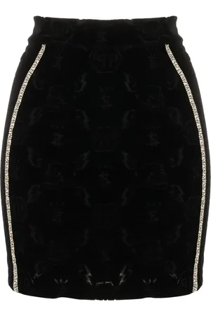 Philipp Plein Rok met monogram print