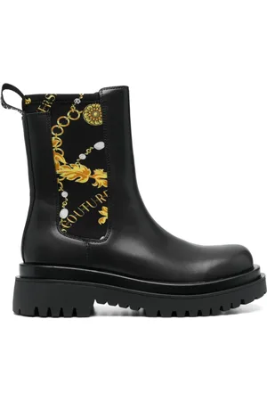 VERSACE Enkellaarzen met barokprint