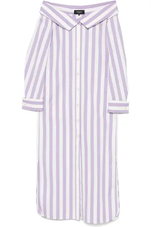 Rochas Gestreepte midi