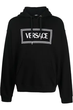VERSACE 90s Vintage hoodie met geborduurd logo
