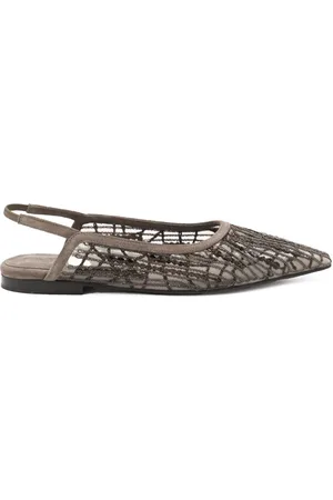 Brunello Cucinelli Ballerina pumps met kralen
