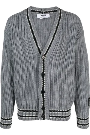 Msgm Vest met gestreepte afwerking