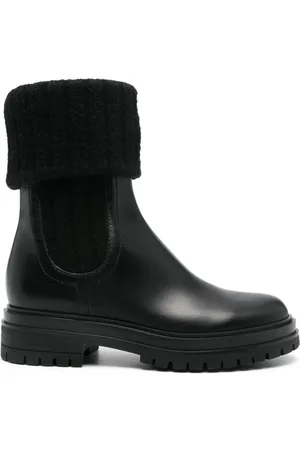 Gianvito Rossi 45 mm enkellaarzen met omslag