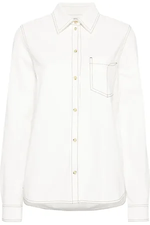 Totême Blouse met contrasterend stiksel