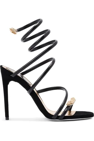 RENE CAOVILLA Serpent leren sandalen