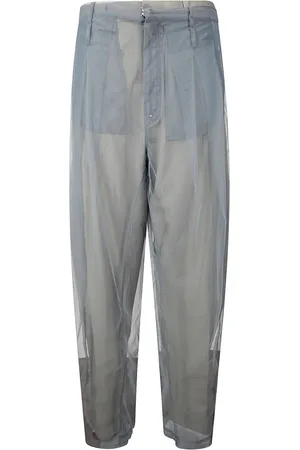 ACT N°1 Straight broek met tulen detail