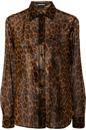 Tom Ford Overhemd met luipaardprint