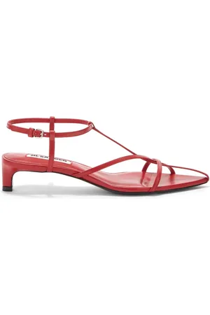 Jil Sander Leren sandalen