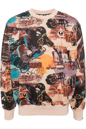 A Bathing Ape Hoodie met logo graffiti