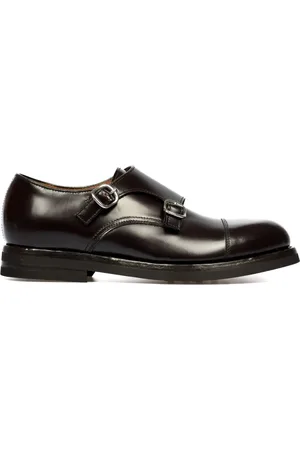 Green george Leren gespschoenen