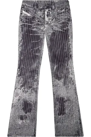 Diesel Retty straight jeans met krijtstreep