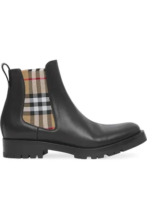 Burberry Chelsea laarzen met geruit vlak