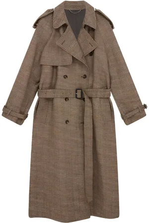 Stella McCartney Trenchcoat met visgraat patroon