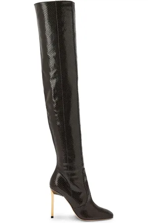 Tom Ford 105 mm overknee laarzen met slangenleer