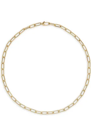 David Yurman 18kt geelgouden DY Madison schakelhalsketting (4mm)