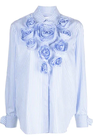 Viktor & Rolf Blouse met bloemenapplicatie