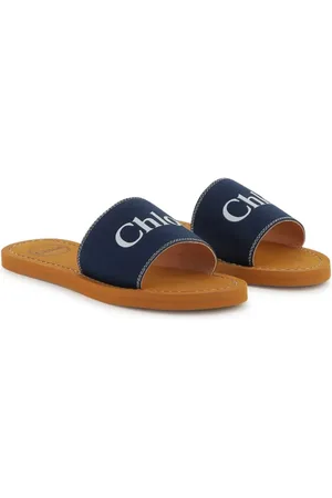 Chloé Teenslippers met logoprint