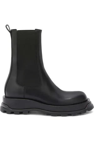 Jil Sander Chelsea leren laarzen