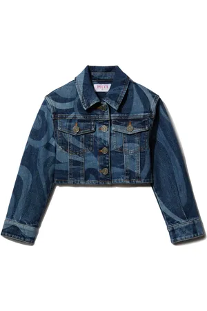 PUCCI Junior Spijkerjack met logoprint
