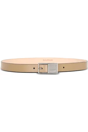 Balmain Smalle Signature leren riem