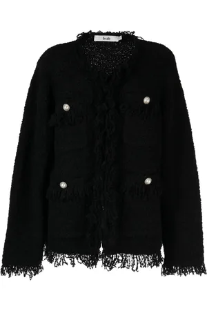 B+AB Vest met franje afwerking