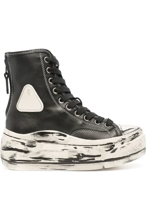 R13 Kurt sneakers met gerafeld effect