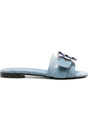 ROBERTO FESTA Fade denim slippers