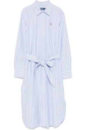 Ralph Lauren Gestreepte katoenen midi