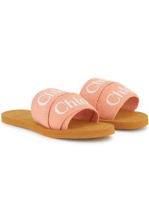 Chloé Teenslippers met logoprint