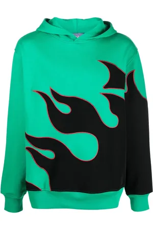 JUST DON Hoodie met vlammenprint