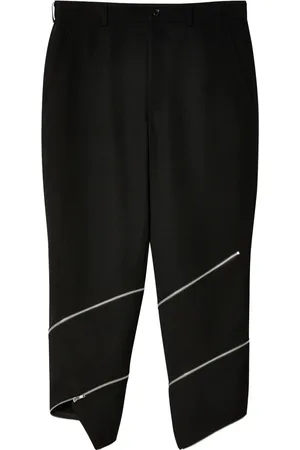 Comme des Garçons Wollen cropped broek met rits