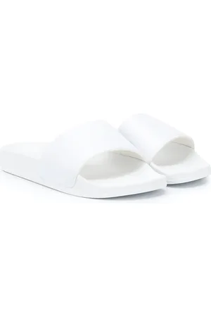 Balmain Badslippers met logo reliëf