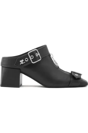 Courrèges Gogo 55 mm leren muiltjes